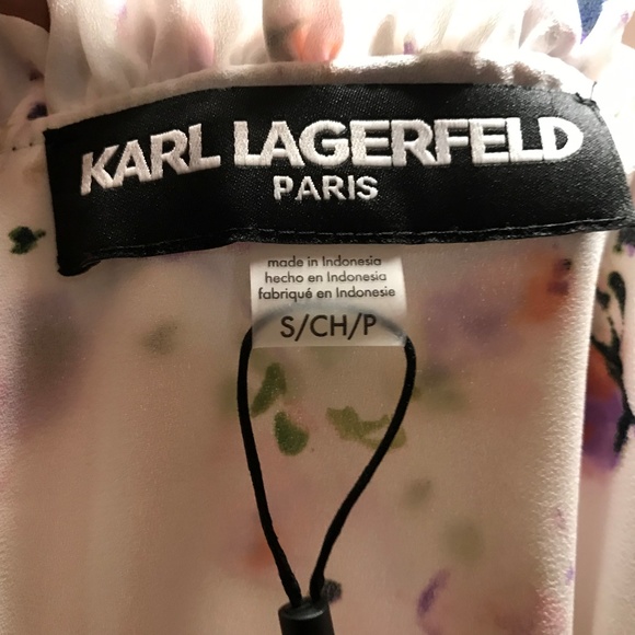KARL LAGERFELD Blouse Size S NWOT - Picture 2 of 3